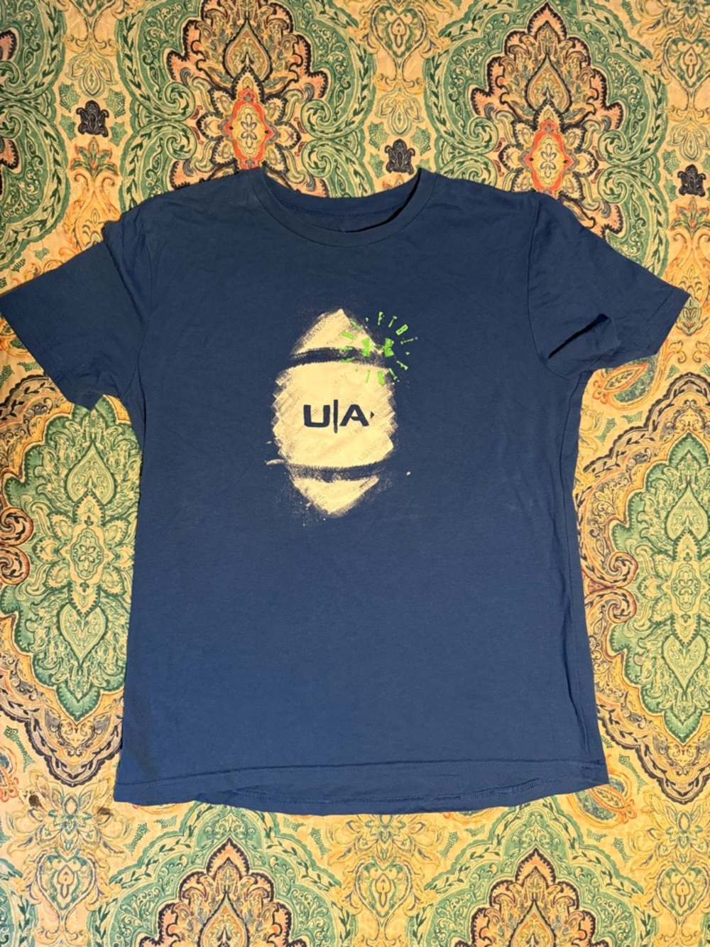 Under Armour Boys Blue Graphic Tee - UA Logo